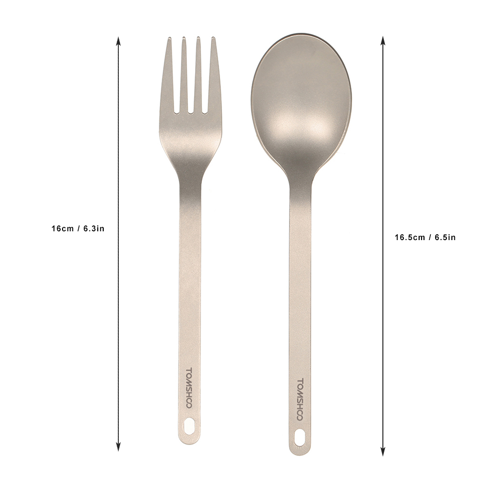 Home Cooking Dinner - TOMSHOO Titanium Servies Diner Lepel Bestek