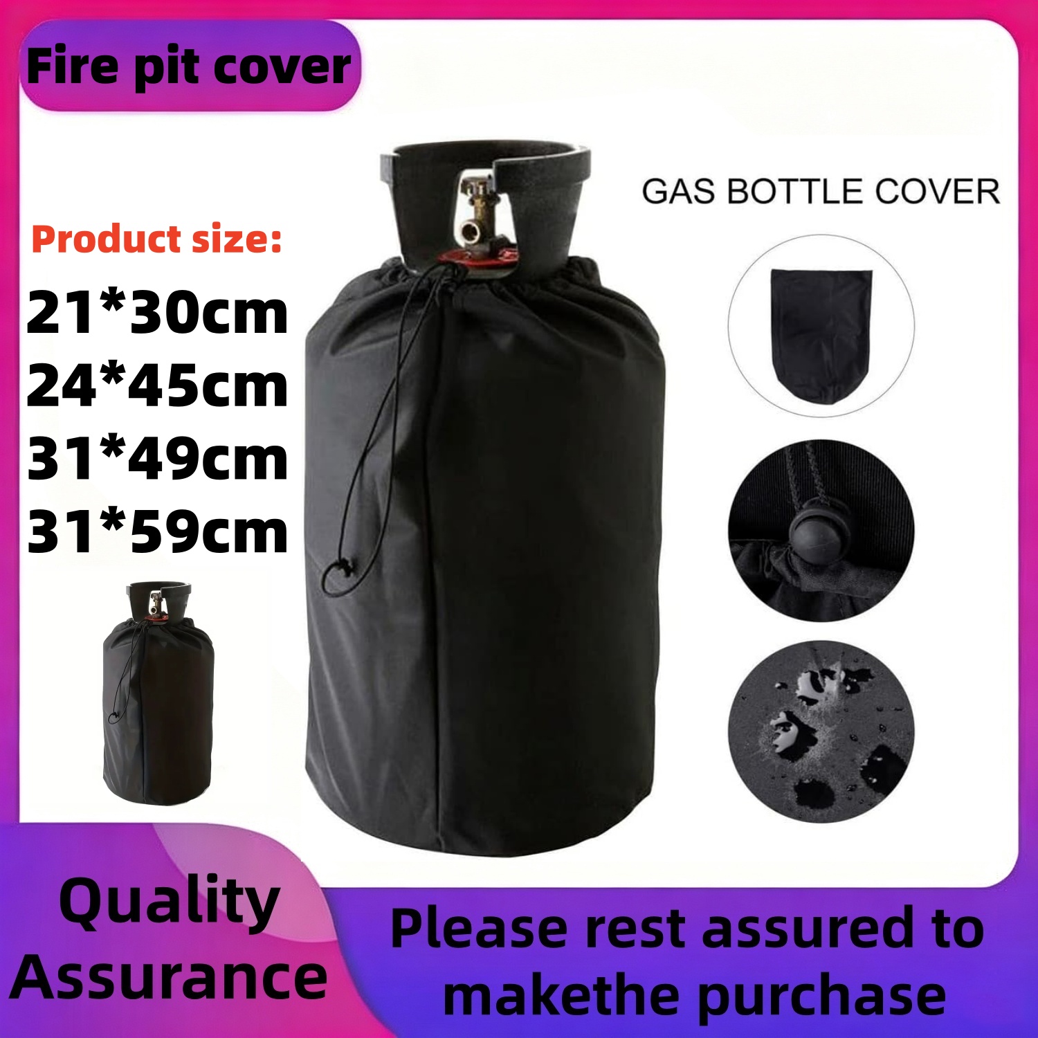 Home Cooking Gas - asky Gasfleshoes met waterdichte coating Beschermende