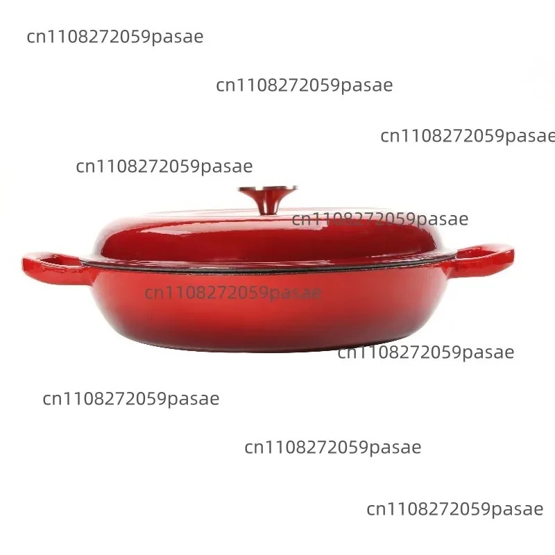 Dutch Oven Enamel - 12 inch (30 cm) ronde gietijzeren