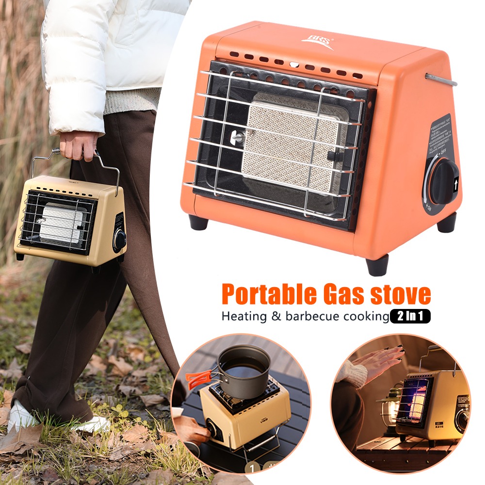 Home Cooking Heater - 1.5KW Draagbare Gasfornuis Verwarming Barbecue Koken