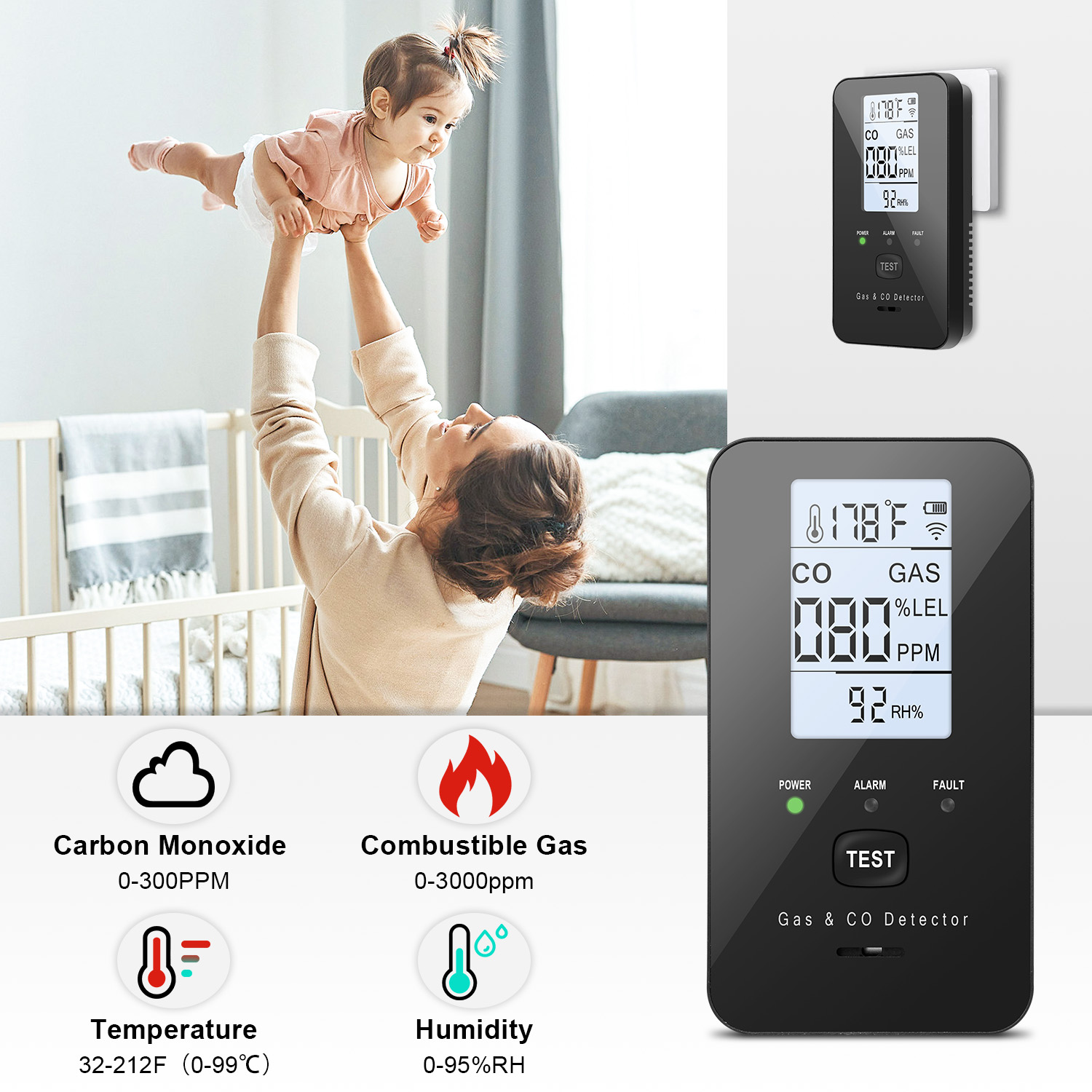 Combinatie aardgasdetector en  - Home Cooking Gas recensie en prijs