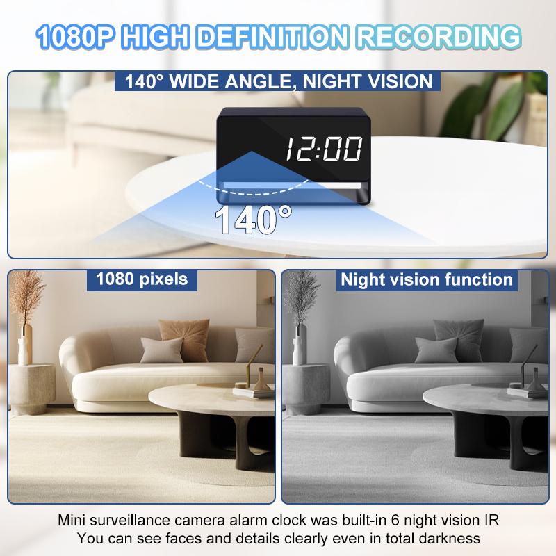 1080P mini-klokcamera op afsta - Home Cooking Videos recensie en prijs