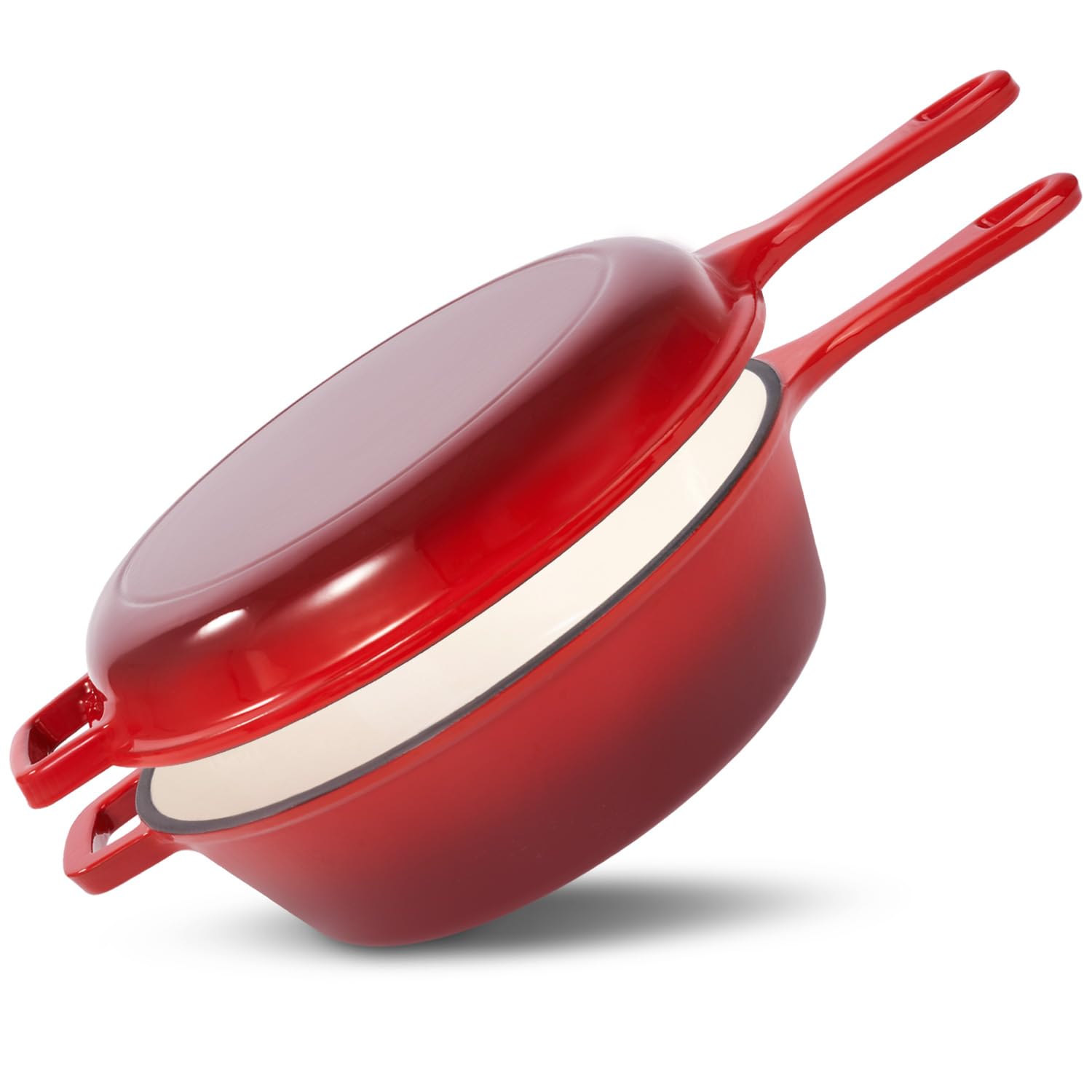 2 in1 geëmailleerde gietijzere - Dutch Oven Enamel recensie en prijs