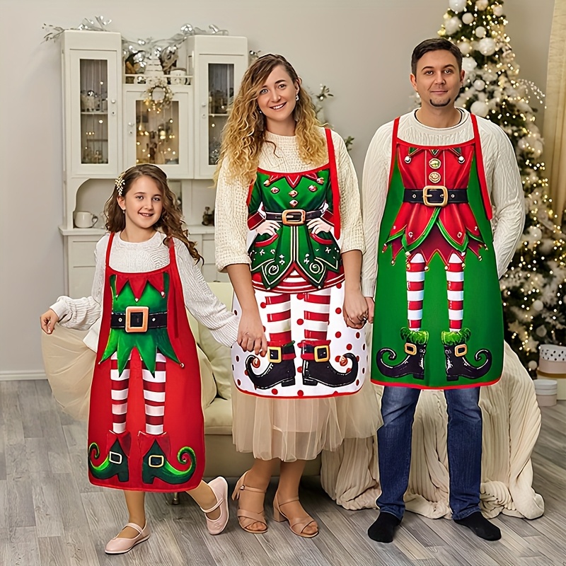 4PC Kerstman Schort Kerstboom  - Home Cooking Dinner recensie en prijs