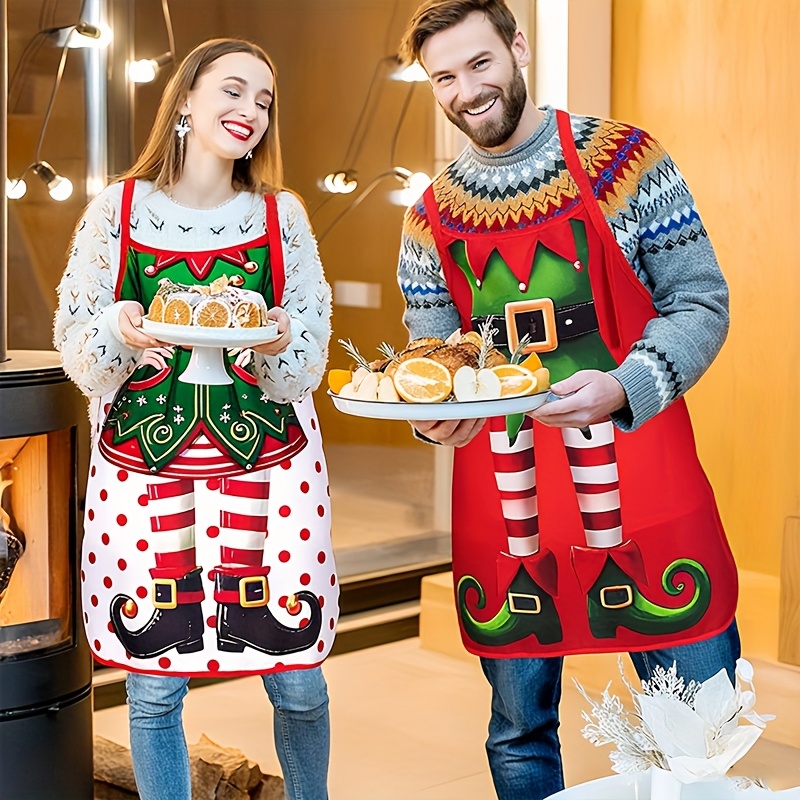 4PC Kerstman Schort Kerstboom  - Home Cooking Dinner recensie en prijs