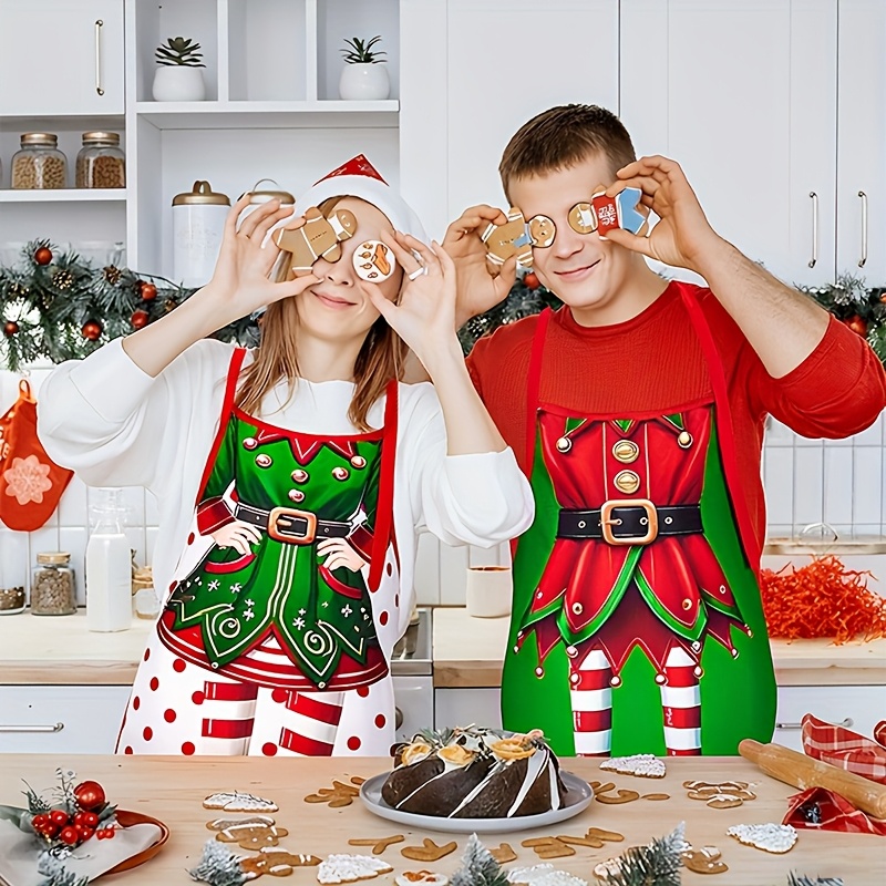 4PC Kerstman Schort Kerstboom  - Home Cooking Dinner recensie en prijs