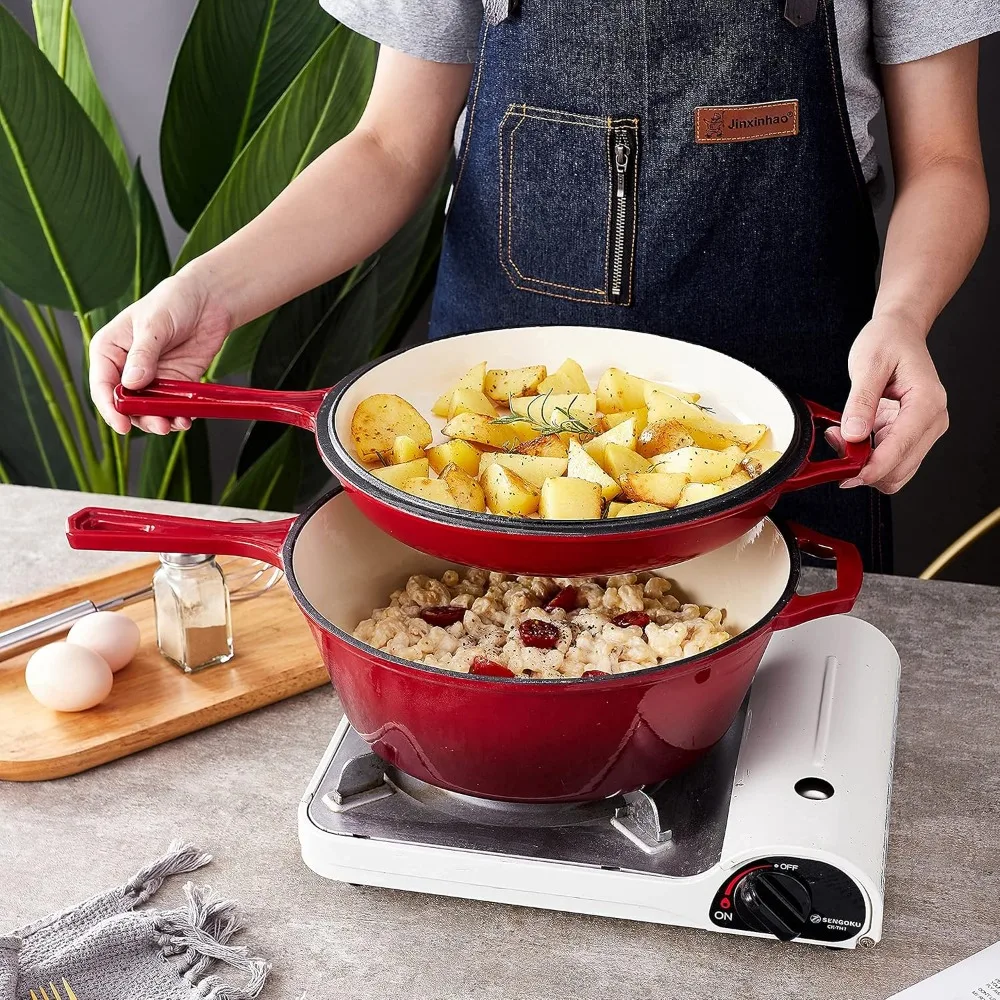 2-in-1 gietijzeren emaille ove - Dutch Oven Enamel recensie en prijs