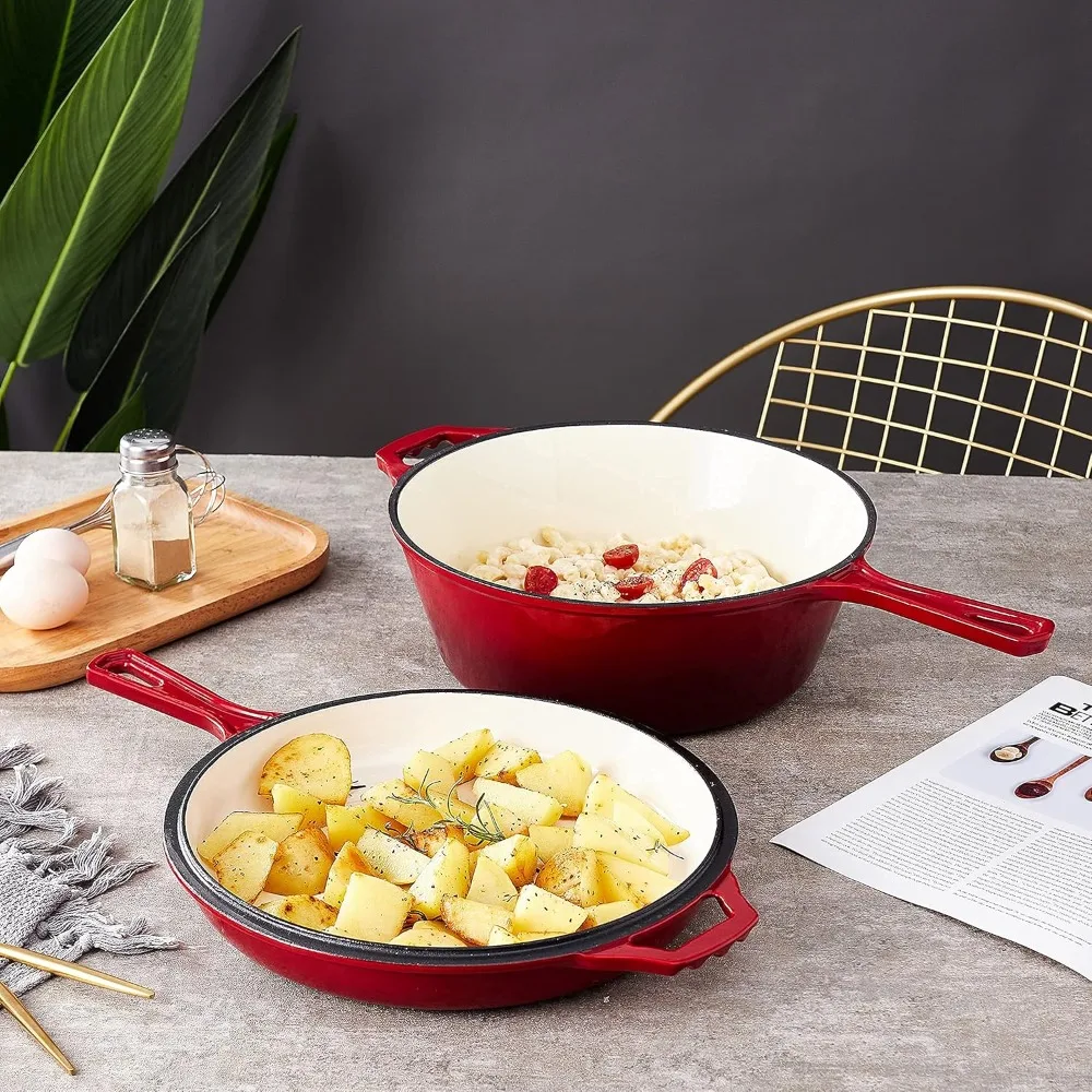 2-in-1 gietijzeren emaille ove - Dutch Oven Enamel recensie en prijs