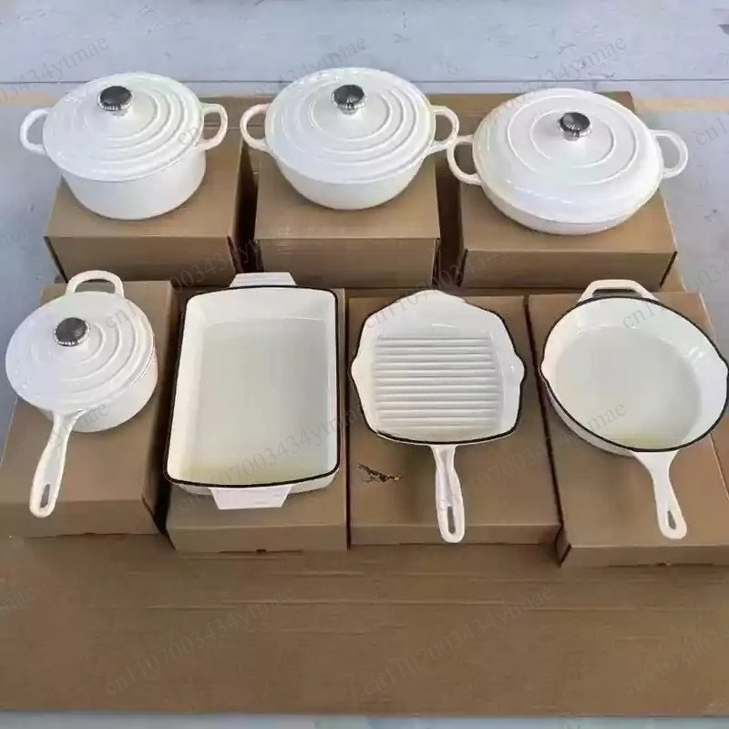 7-delige geëmailleerde gietijz - Dutch Oven Enamel recensie en prijs