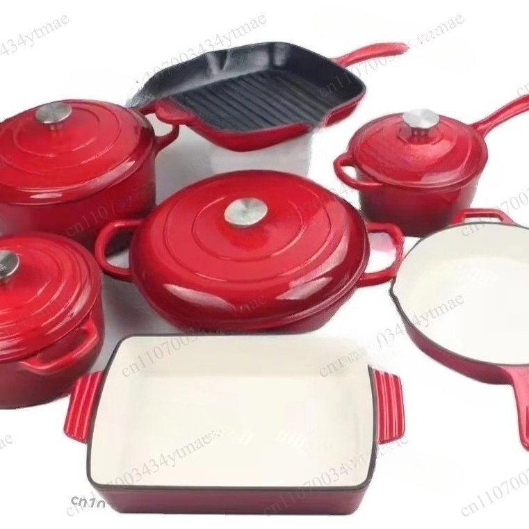 7-delige geëmailleerde gietijz - Dutch Oven Enamel recensie en prijs